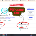 LCP and FCP values of seotutor.org